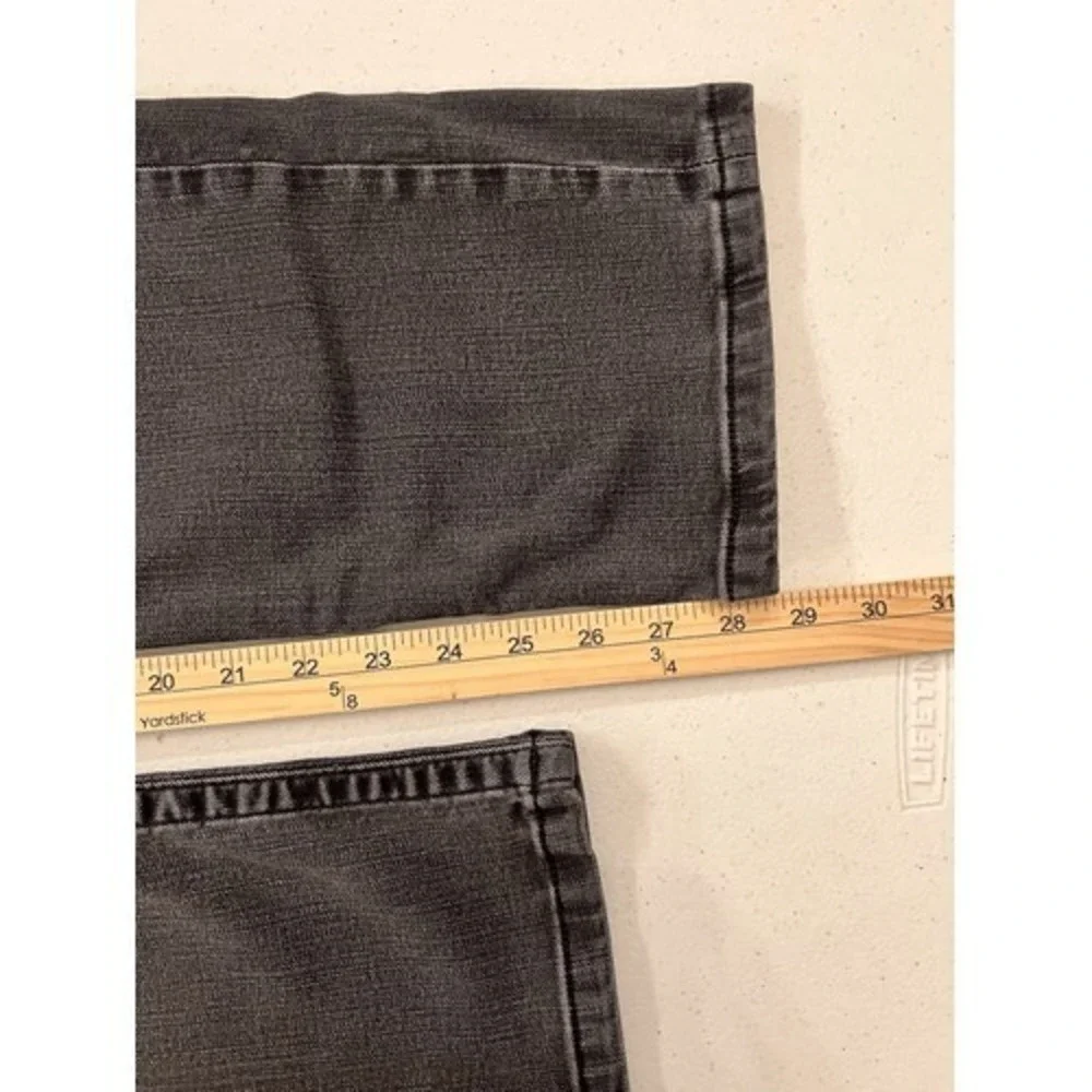 True Religion Devin Loose‎ Straight Leg Washed Black Jeans Size 33x29 Y2K Stack